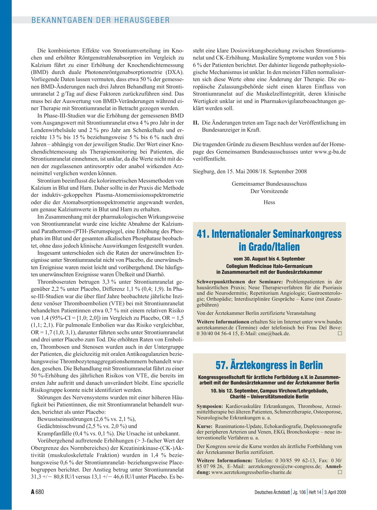 Vorschauseite 1: 41. Internationaler Seminarkongress in Grado/Italien