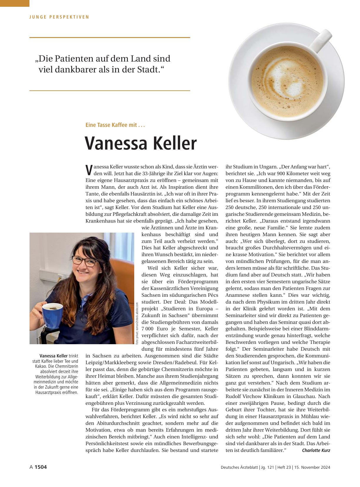 Vorschauseite 1: Eine Tasse Kaffee mit. .. Vanessa Keller