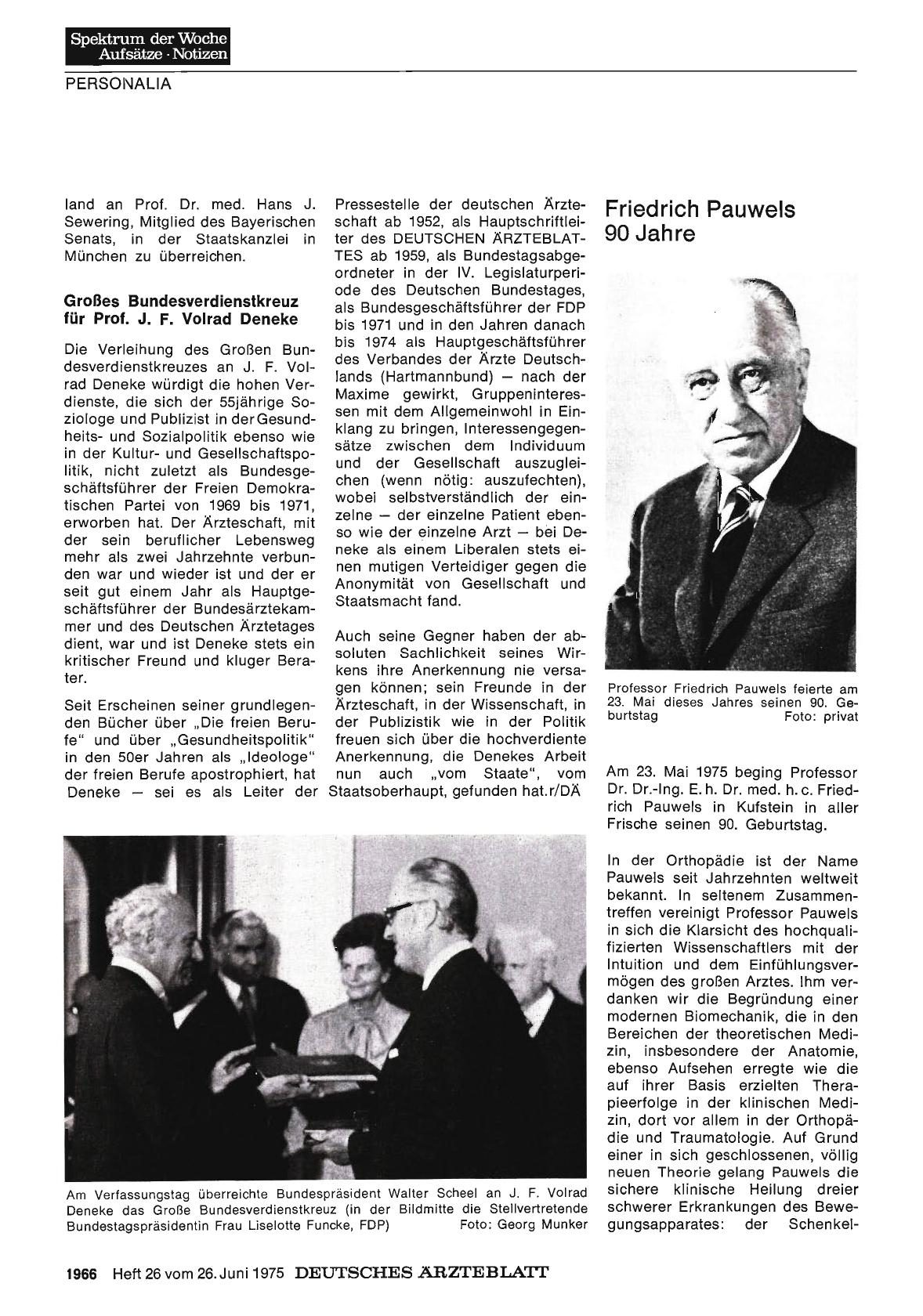 Vorschauseite 1: Friedrich Pauwels 90 Jahre