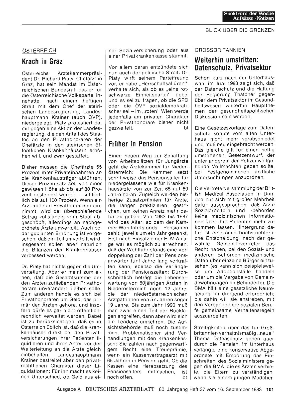 Vorschauseite 1: ÖSTERREICH: Früher in Pension