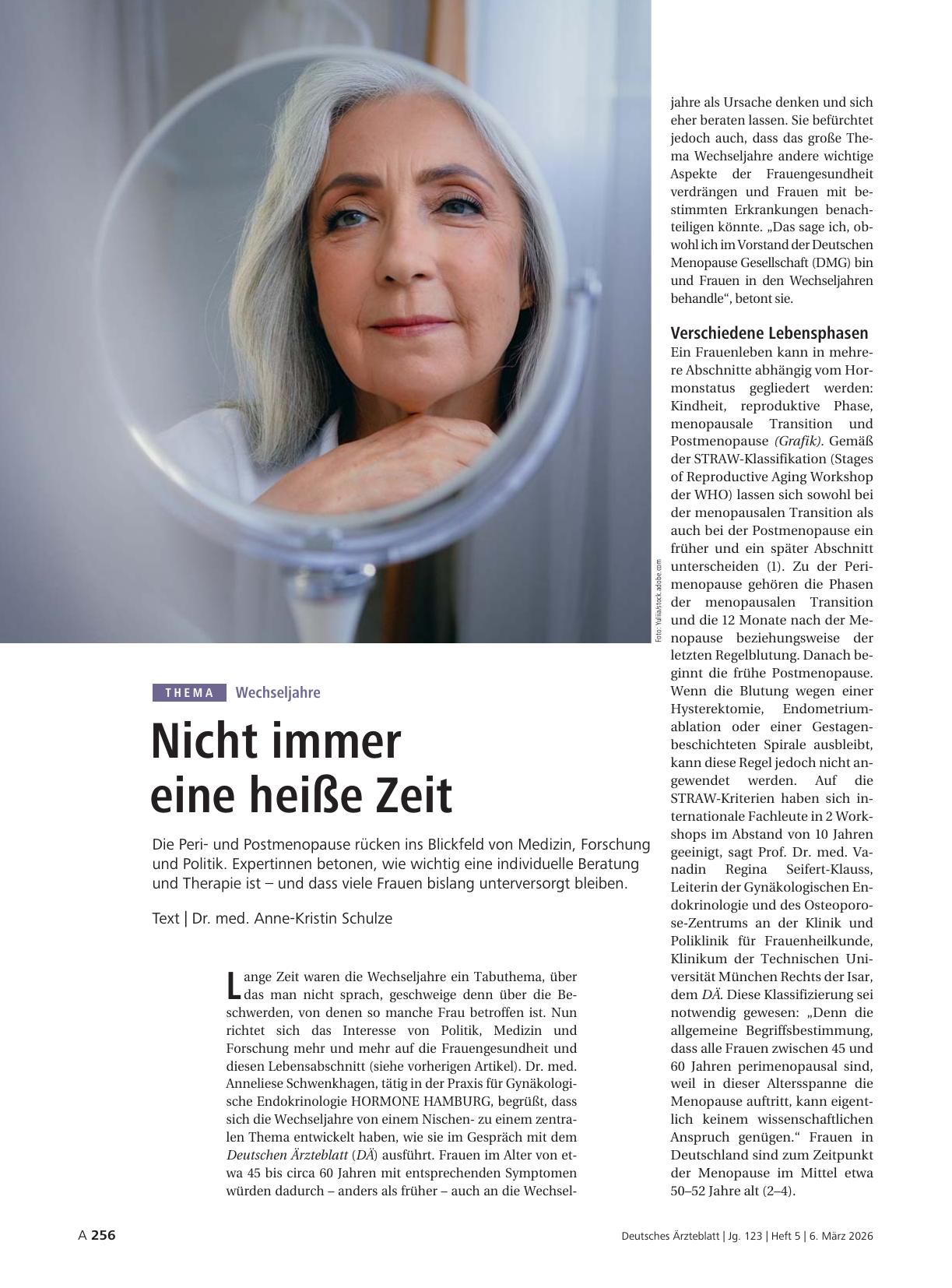 Vorschauseite 1: Wechseljahre: Nicht immer eine heiße Zeit