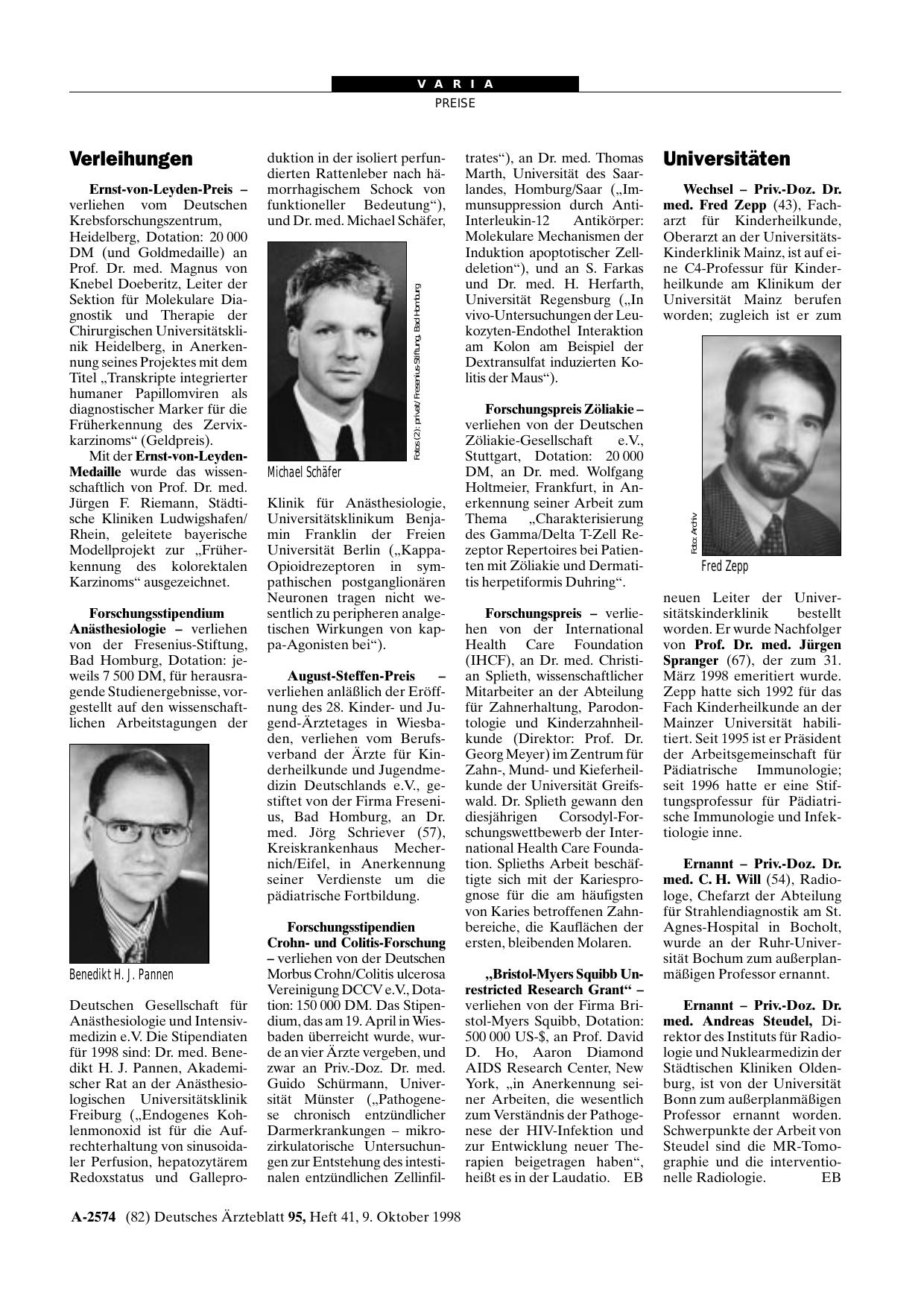 Vorschauseite 1: Universitäten