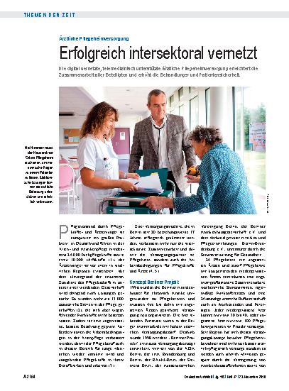 Vorschauseite 1: Ärztliche Pflegeheimversorgung: Erfolgreich intersektoral vernetzt