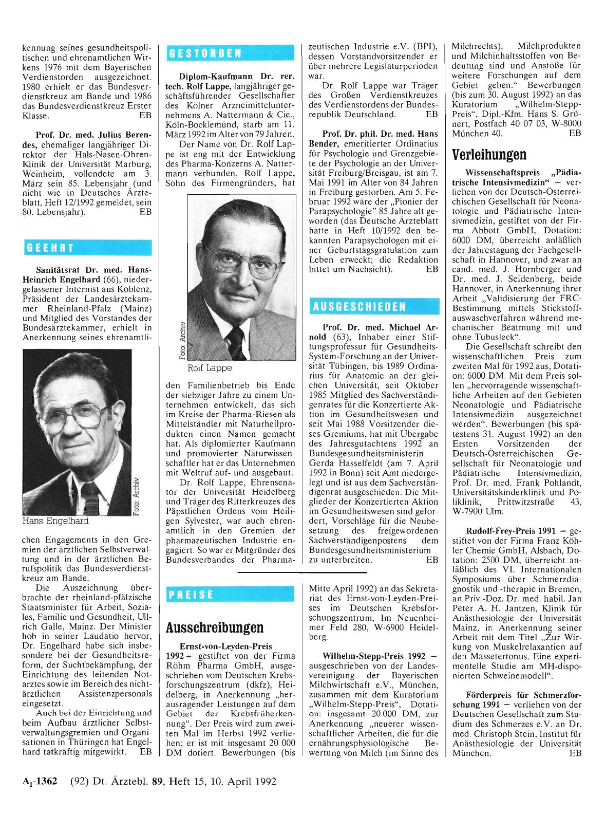 Vorschauseite 1: Geehrt