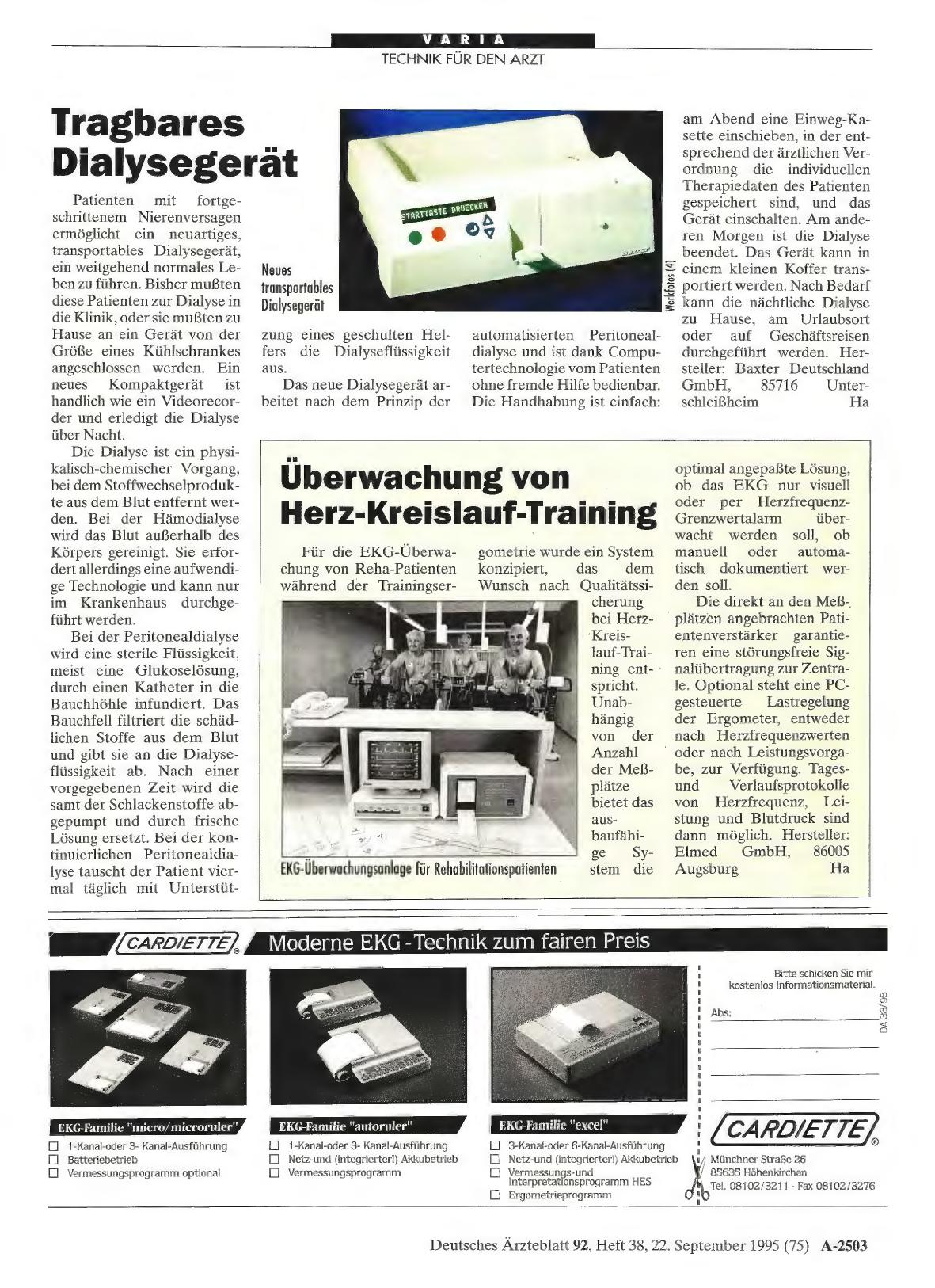 Vorschauseite 1: Überwachung von Herz-Kreislauf-Training
