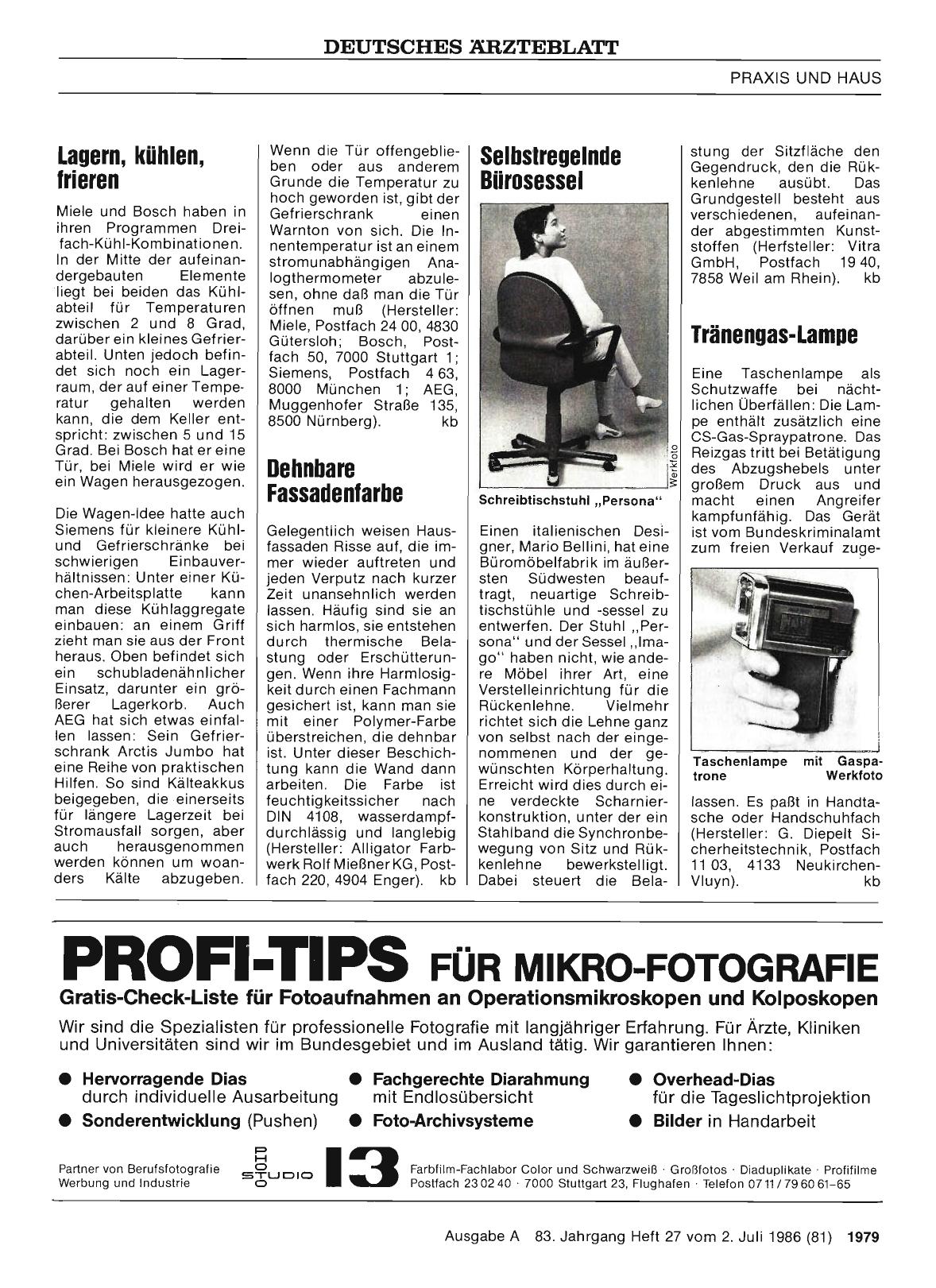 Vorschauseite 1: Selbstregelnde Bürosessel