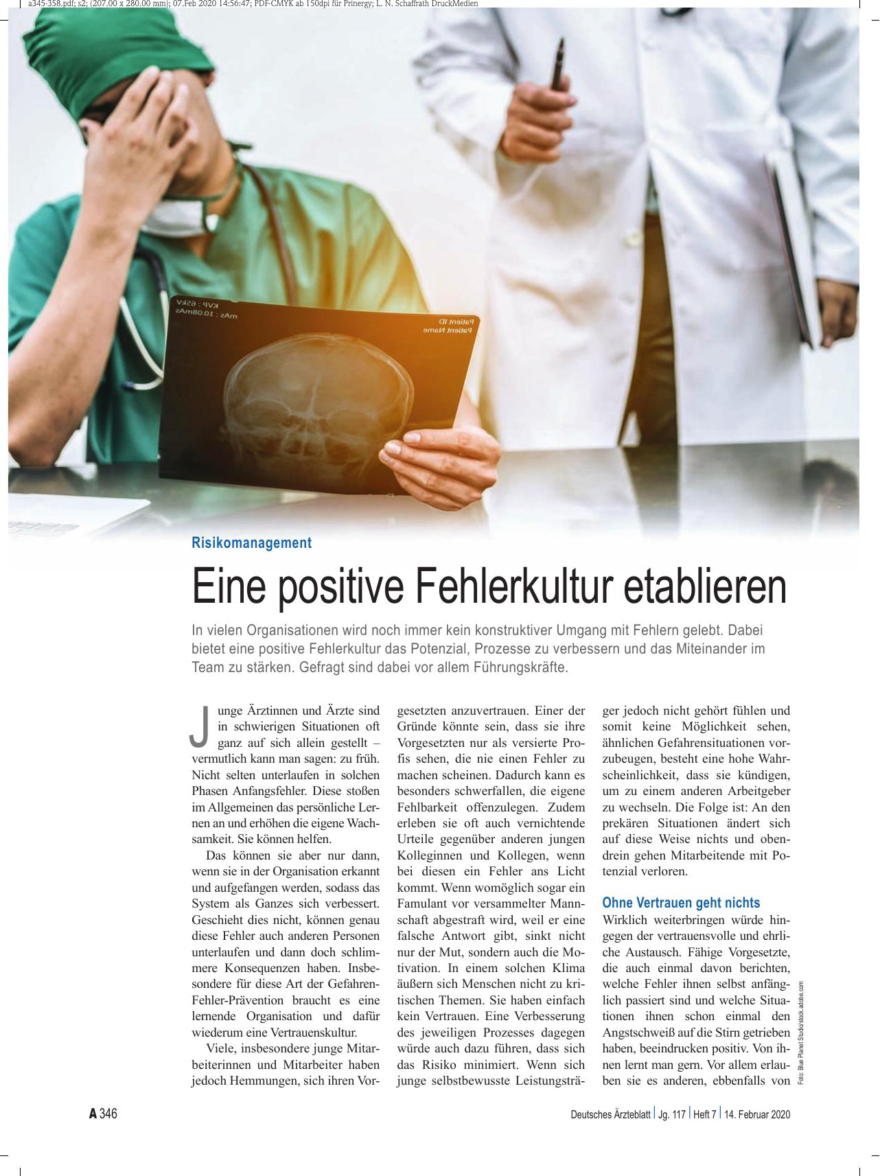 Vorschauseite 1: Risikomanagement: Eine positive Fehlerkultur etablieren