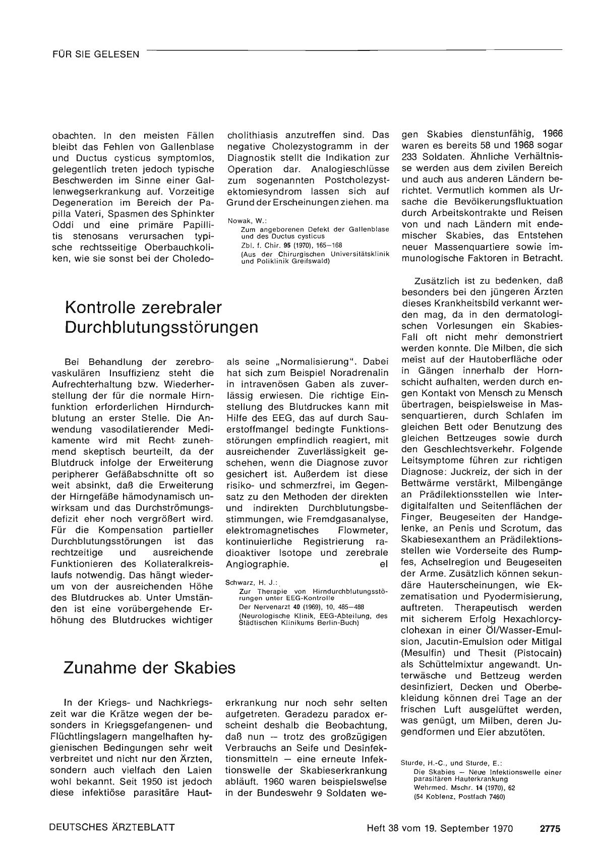 Vorschauseite 1: Zunahme der Skabies