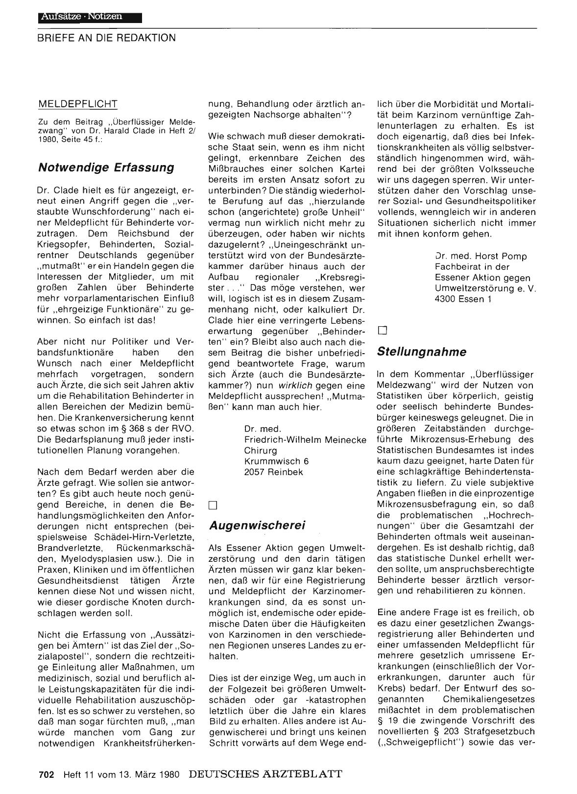 Vorschauseite 1: MELDEPFLICHT: Notwendige Erfassung