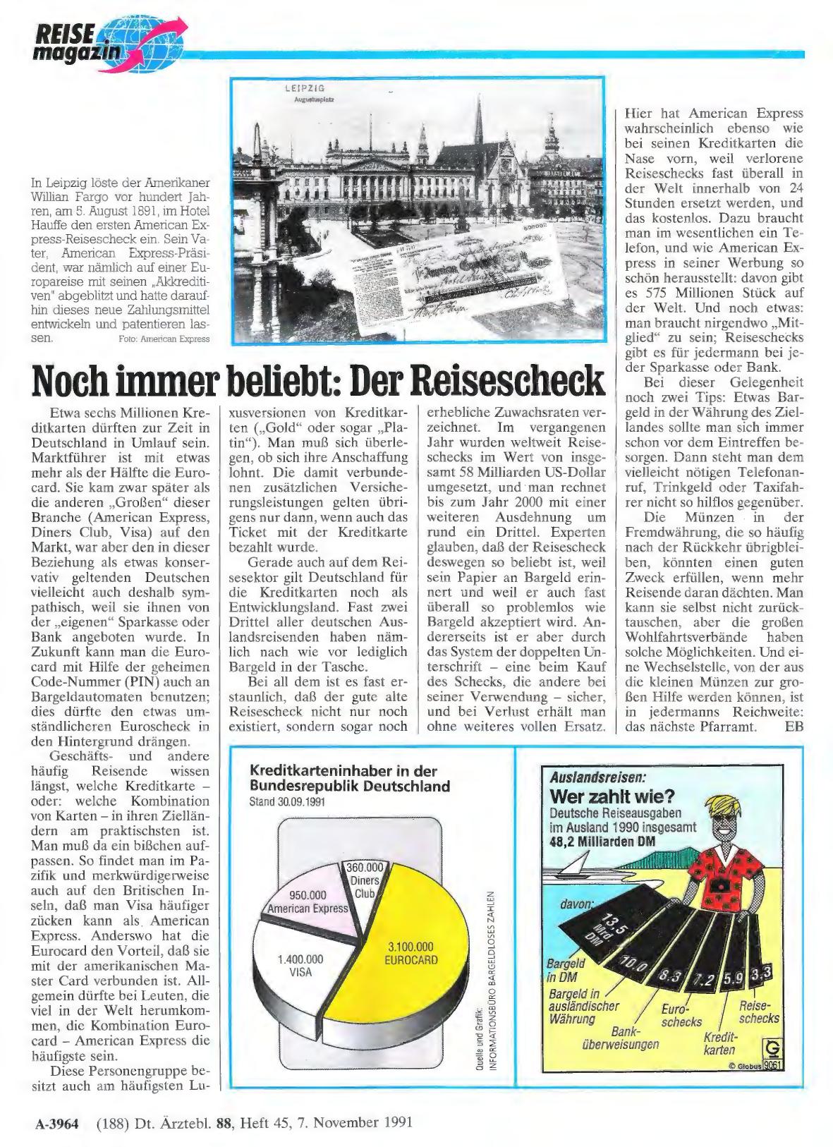 Vorschauseite 1: Noch immer beliebt: Der Reisescheck