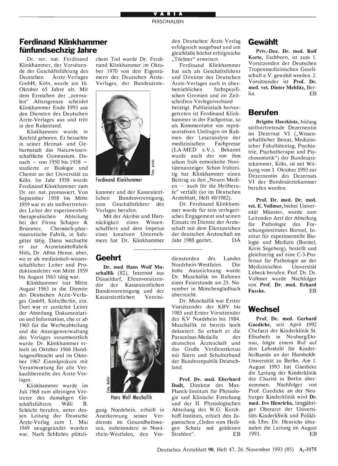 Vorschauseite 1: Geehrt