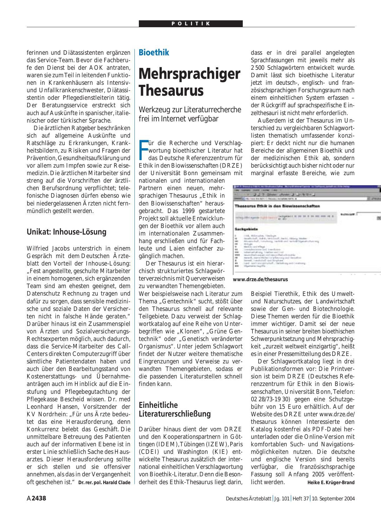 Vorschauseite 1: Bioethik: Mehrsprachiger Thesaurus