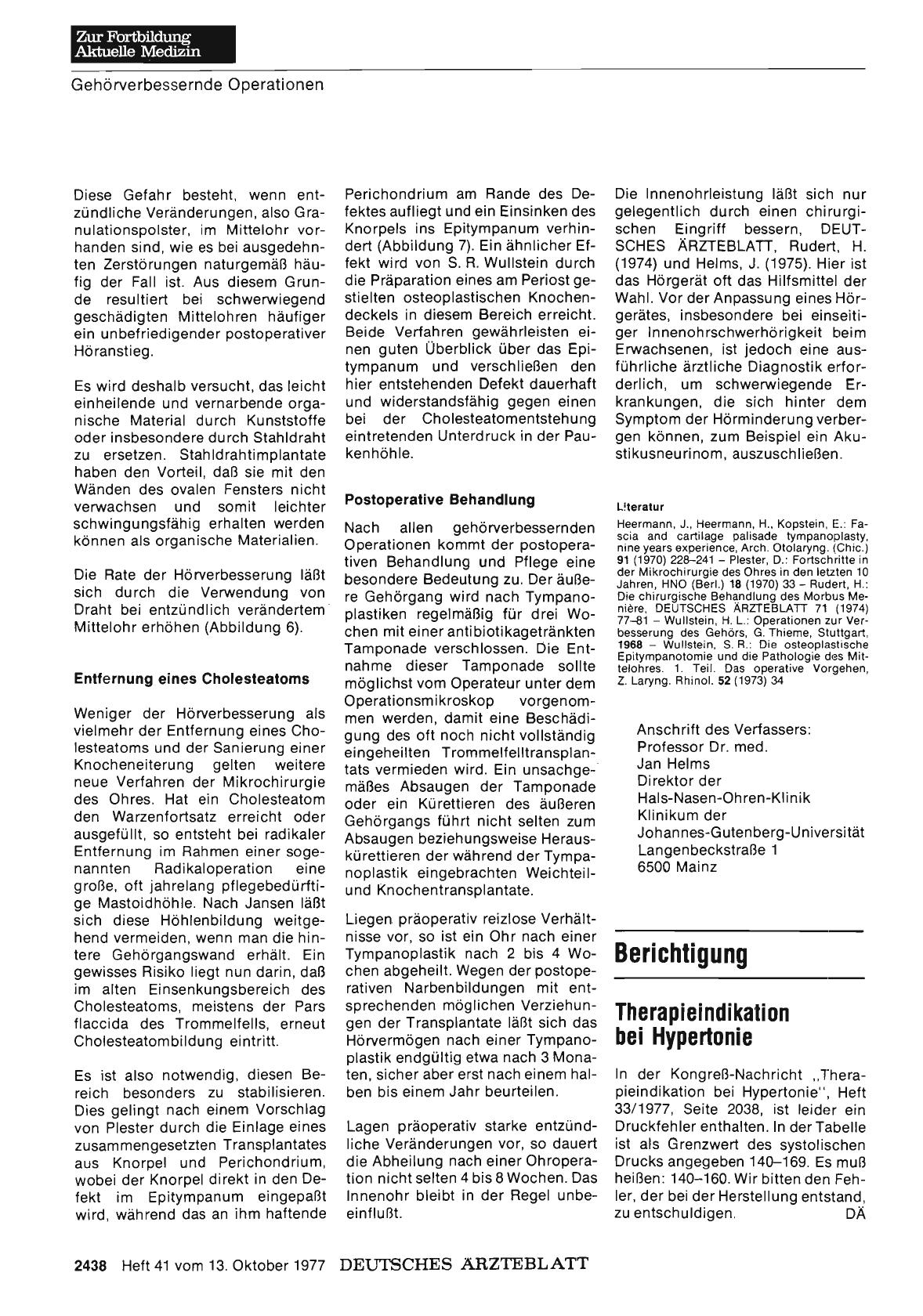 Vorschauseite 1: Therapieindikation bei Hypertonie