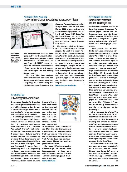 Vorschauseite 1: Psychotherapie: Elternratgeber erschienen