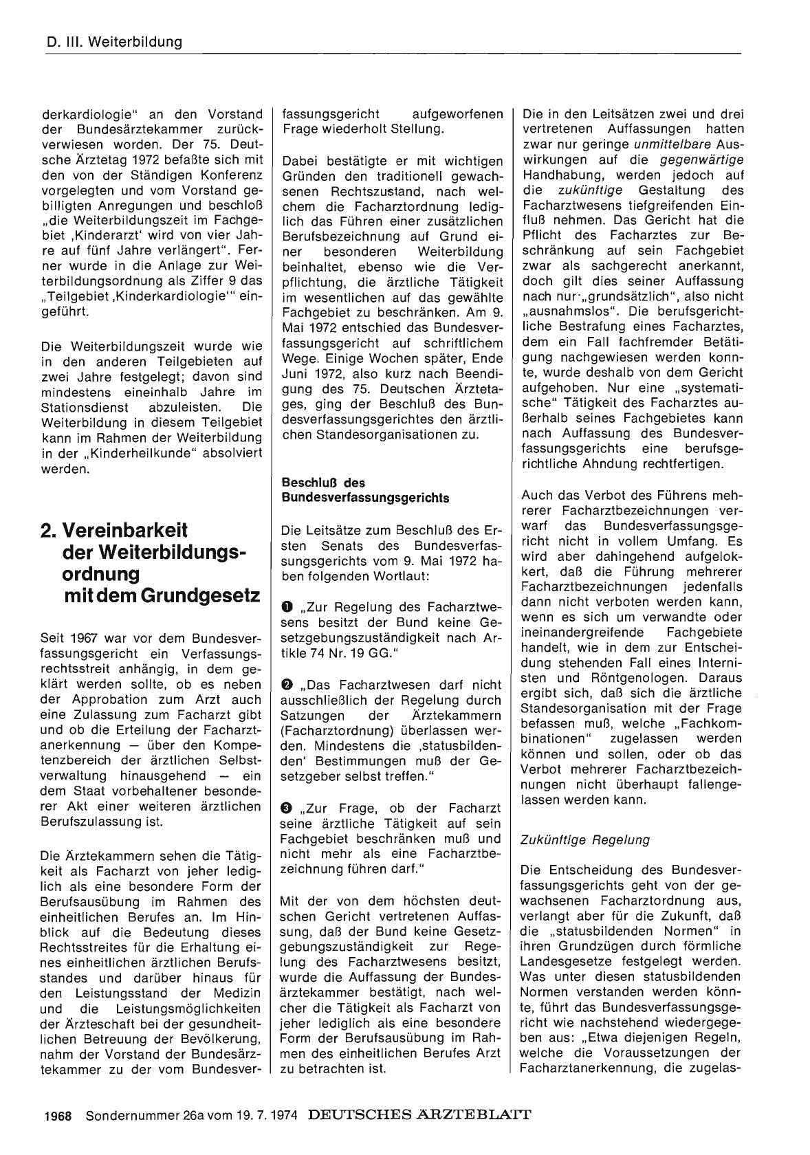 Vorschauseite 1: 2. Vereinbarkeit der Weiterbildungsordnung mit dem Grundgesetz