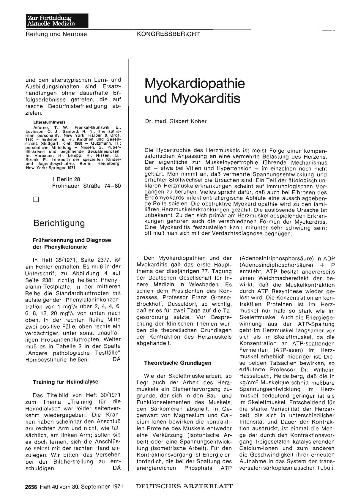 Vorschauseite 1: Früherkennung und Diagnose der Phenylketonurie