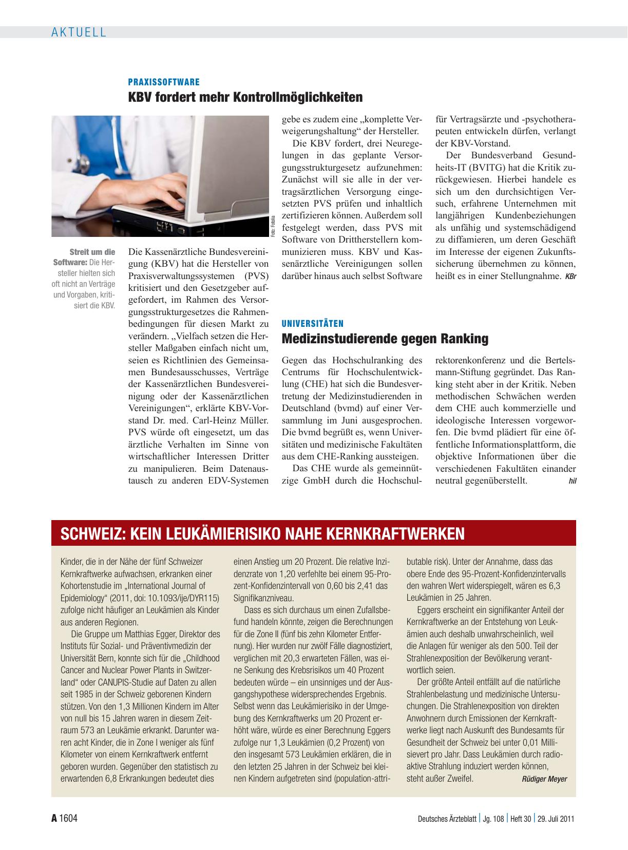 Vorschauseite 1: Universitäten: Medizinstudierende gegen Ranking