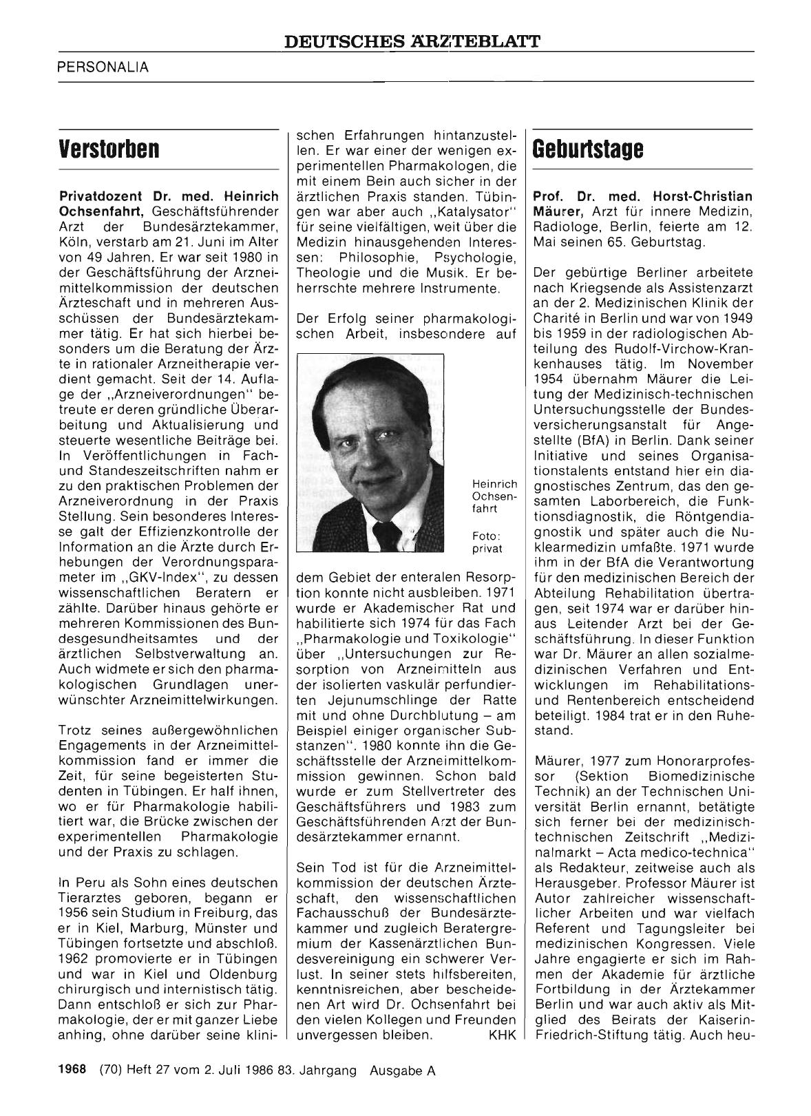 Vorschauseite 1: Geburtstage