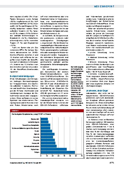 Vorschauseite 2: AWMF-Leitlinie: Rehabilitation nach einer COVID-19-Erkrankung