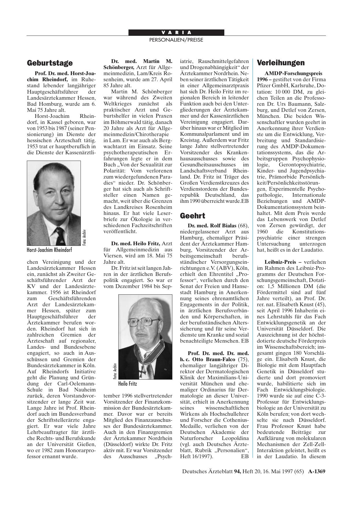 Vorschauseite 1: Geburtstage