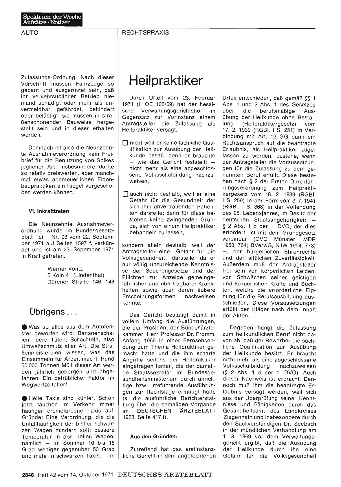 Vorschauseite 1: Übrigens. ..