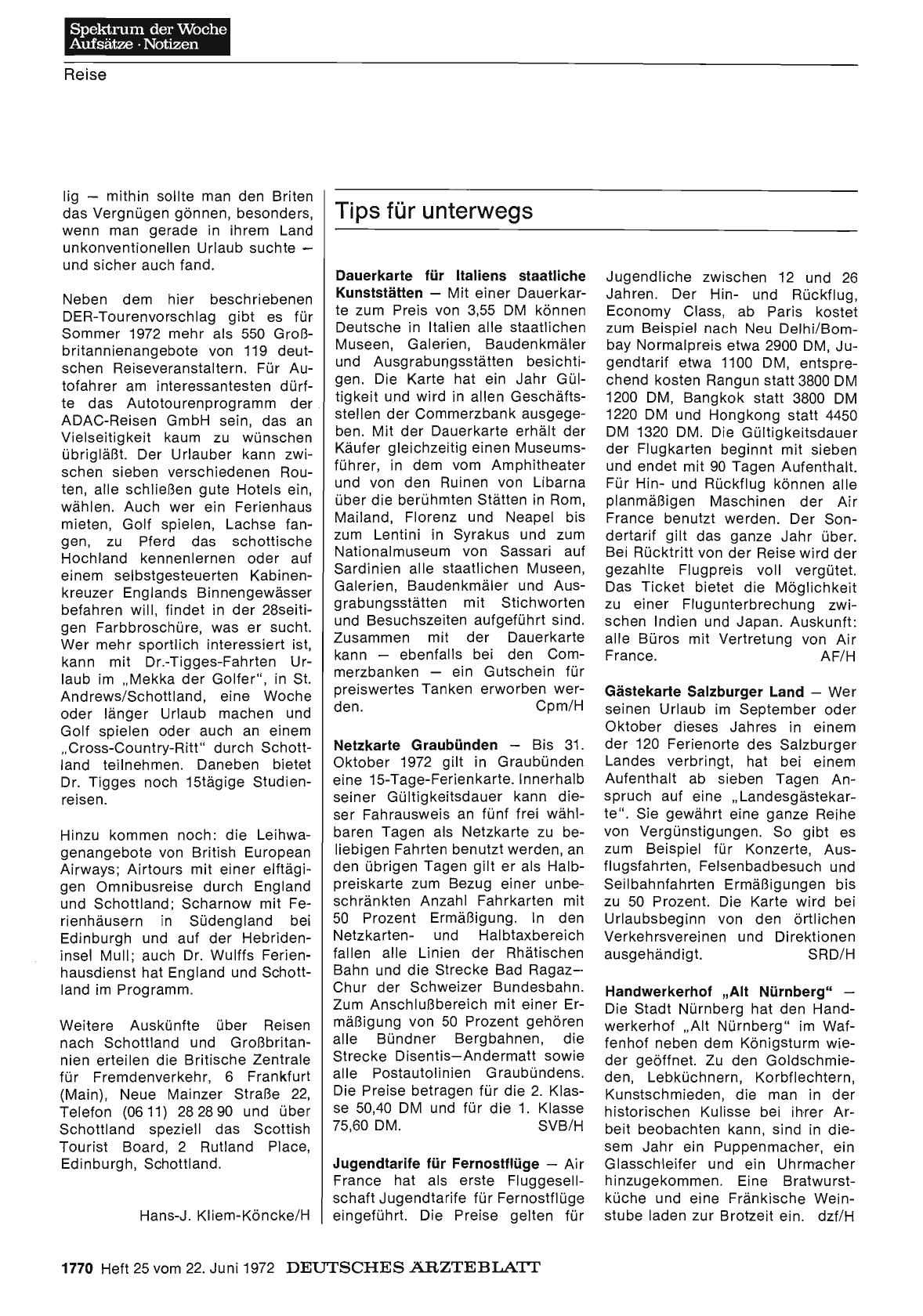 Vorschauseite 1: Tips für unterwegs