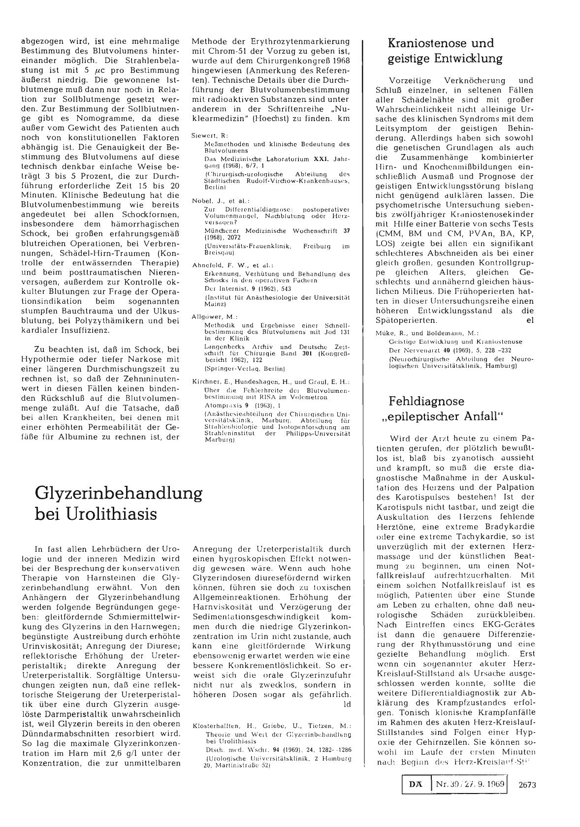 Vorschauseite 1: Glyzerinbehandlung bei Urolithiasis