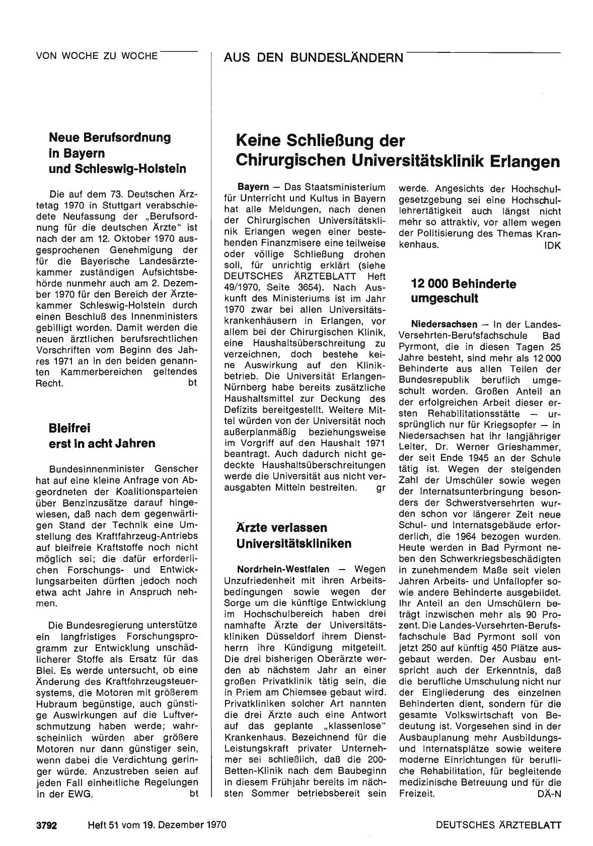 Vorschauseite 1: Bleifrei erst in acht Jahren