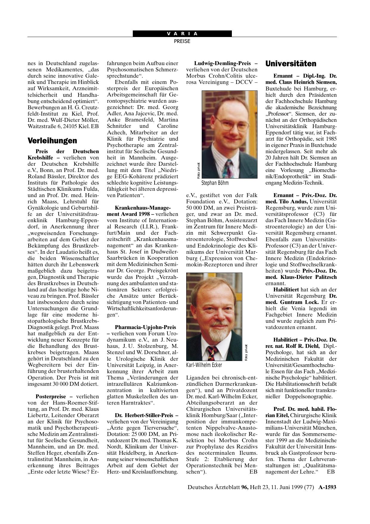Vorschauseite 1: Universitäten