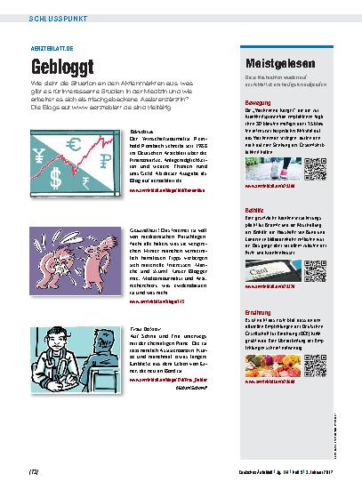 Vorschauseite 1: aerzteblatt.de: Gebloggt