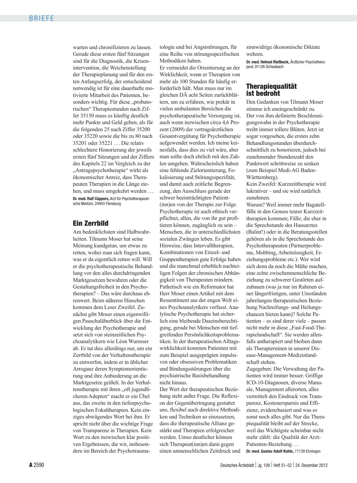 Vorschauseite 1: Psychotherapien: Ein Zerrbild