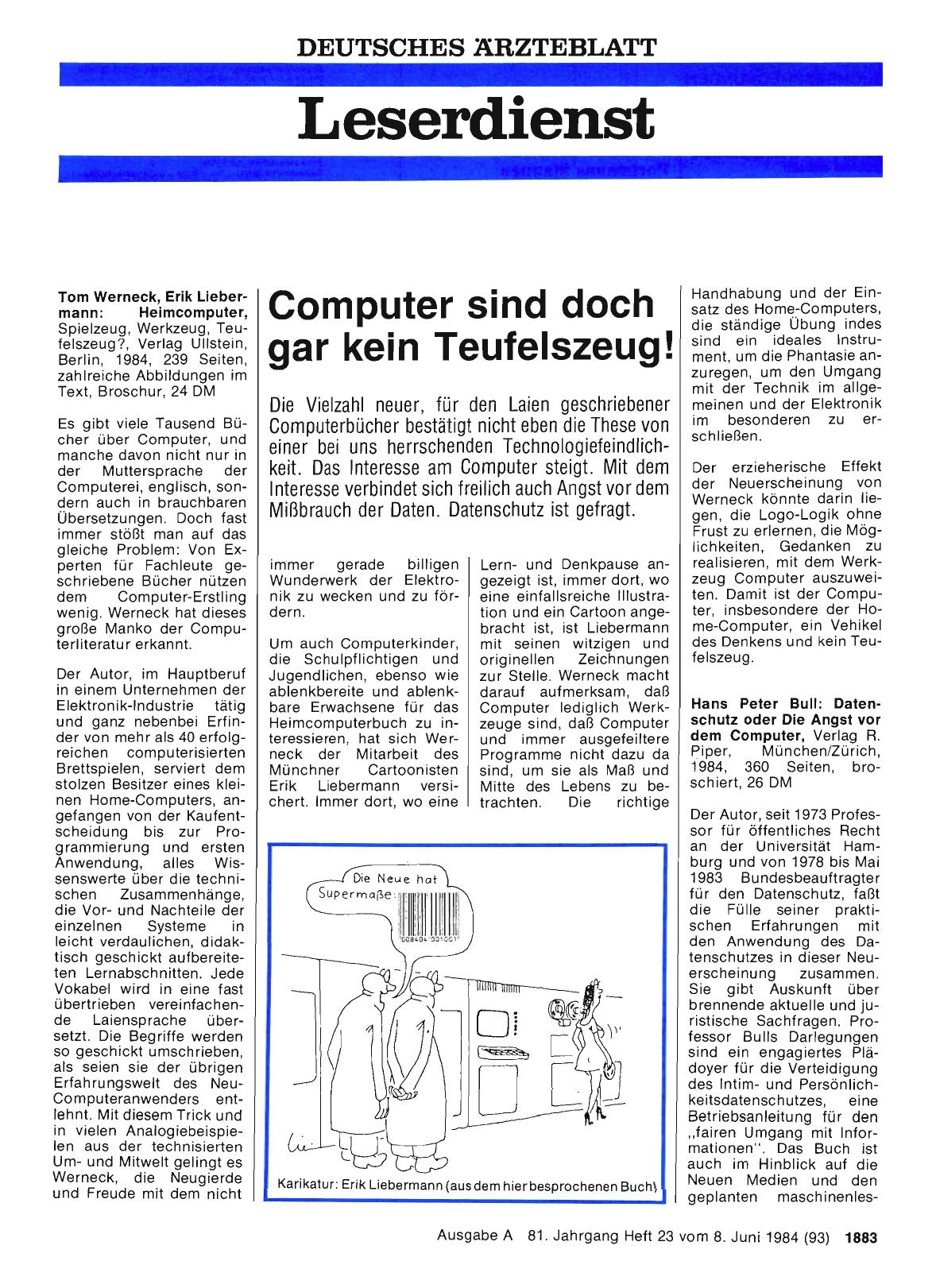 Vorschauseite 1: Computer sind doch gar kein Teufelszeug!