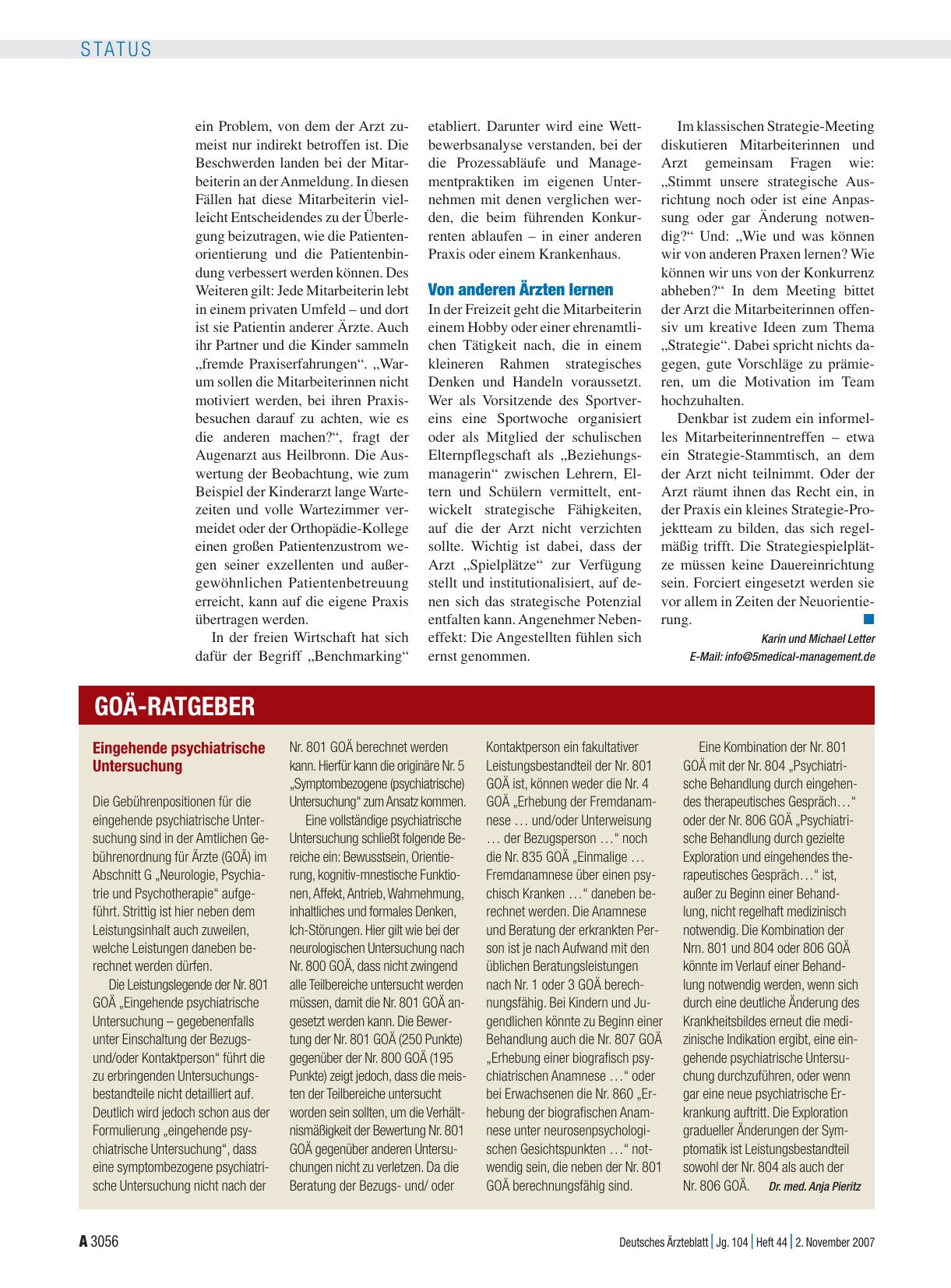 Vorschauseite 1: Eingehende psychiatrische Untersuchung
