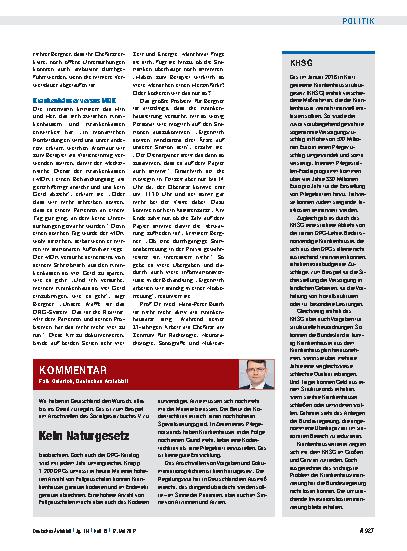 Vorschauseite 3: Krankenhausreform: Der Druck auf die Ärzte bleibt bestehen