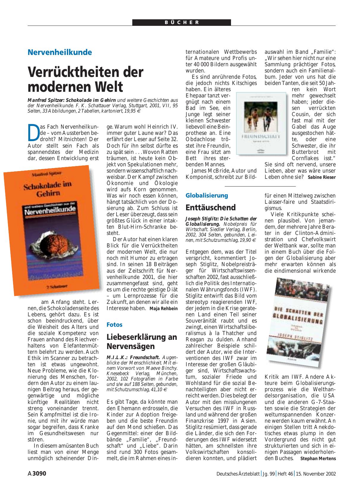Vorschauseite 1: Die Schatten der Globalisierung