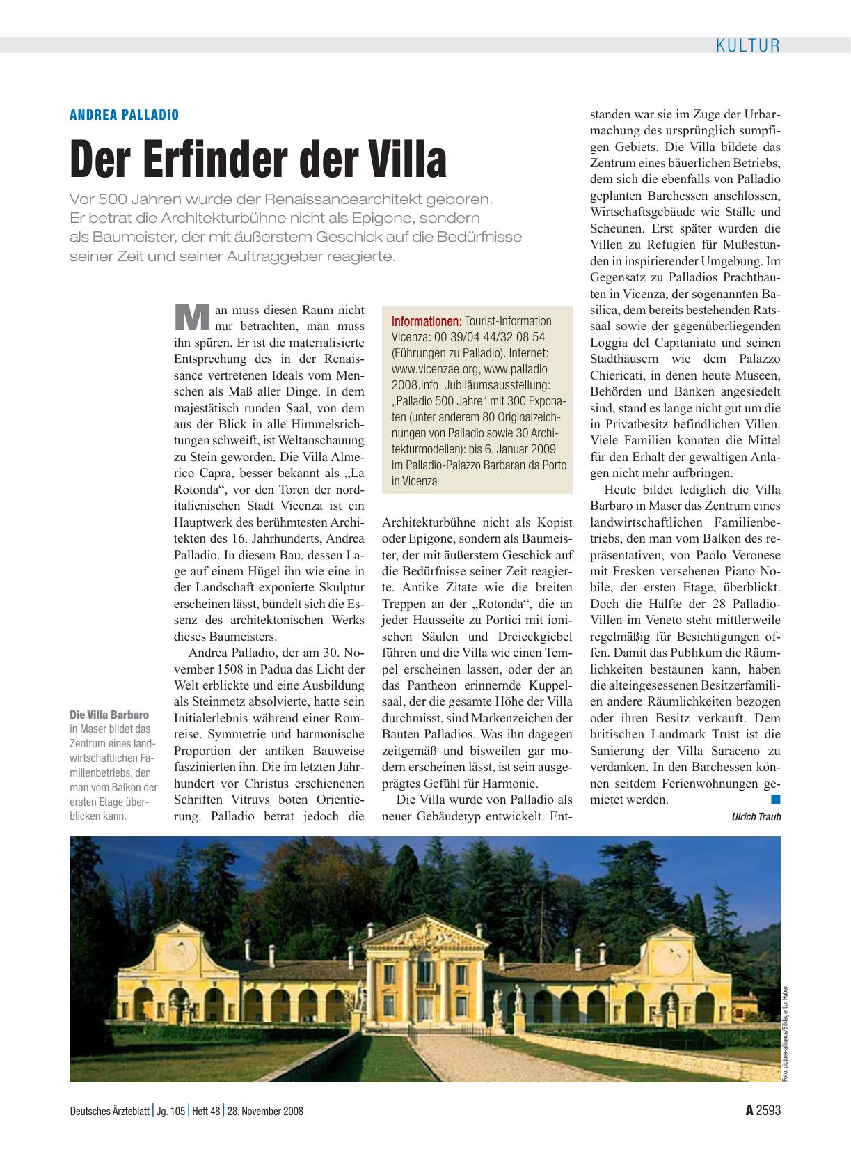 Vorschauseite 1: Andrea Palladio: Der Erfinder der Villa