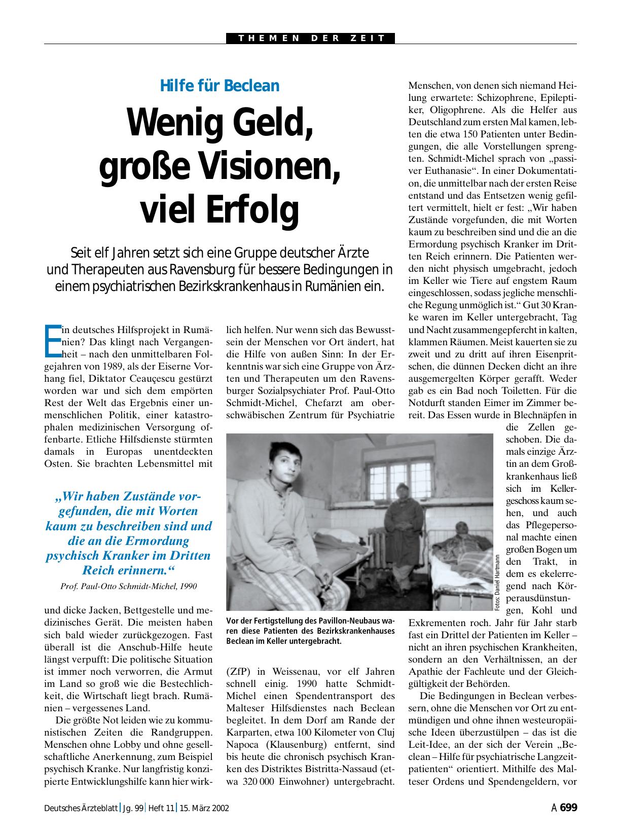 Vorschauseite 1: Hilfe für Beclean: Wenig Geld, große Visionen, viel Erfolg