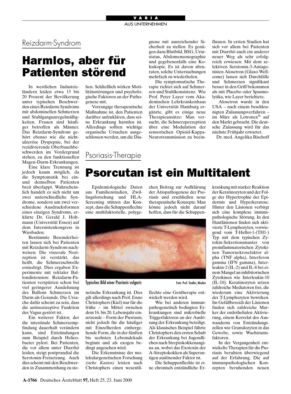 Vorschauseite 1: Psoriasis-Therapie: Psorcutan ist ein Multitalent