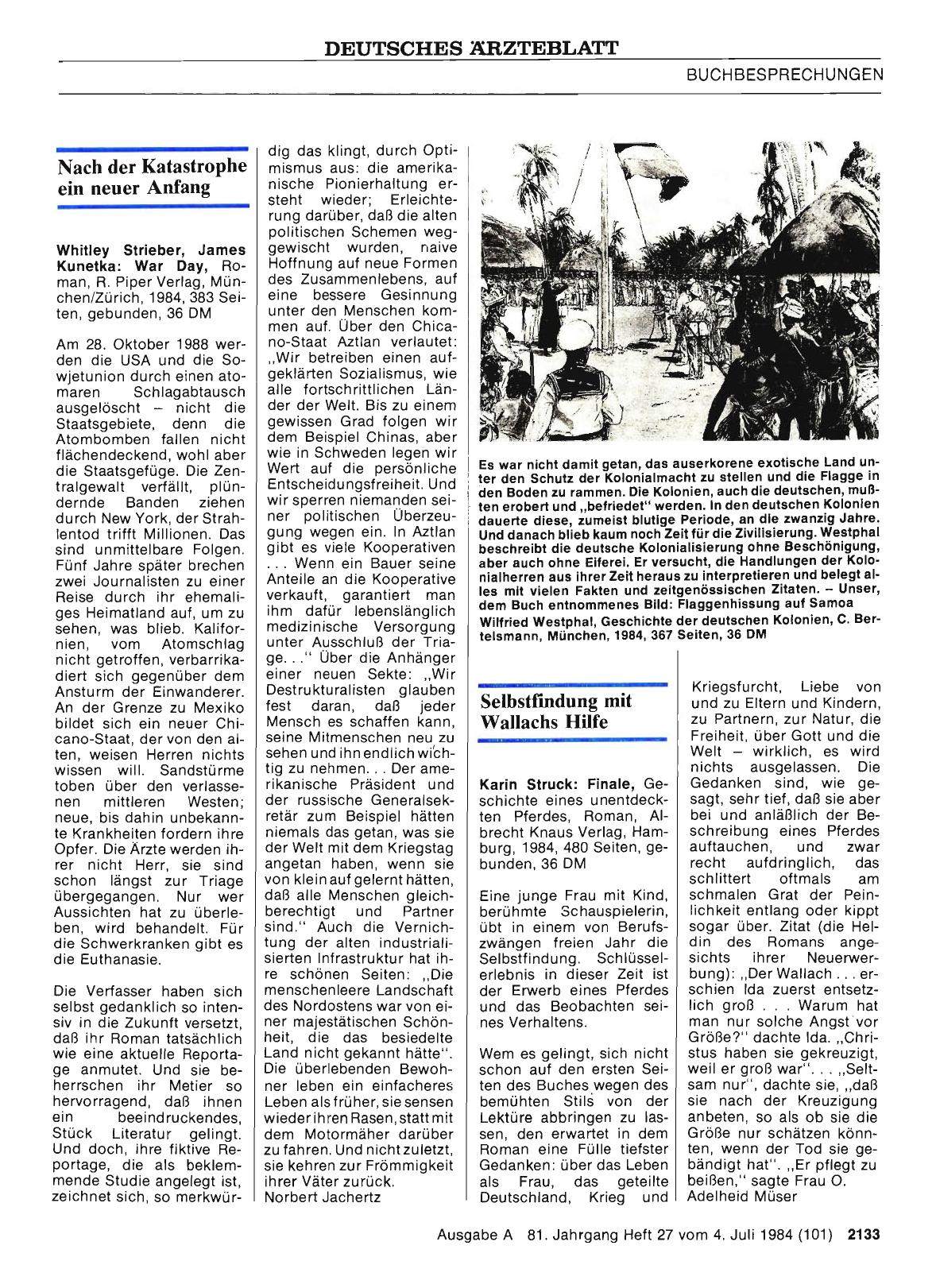 Vorschauseite 1: Nach der Katastrophe ein neuer Anfang