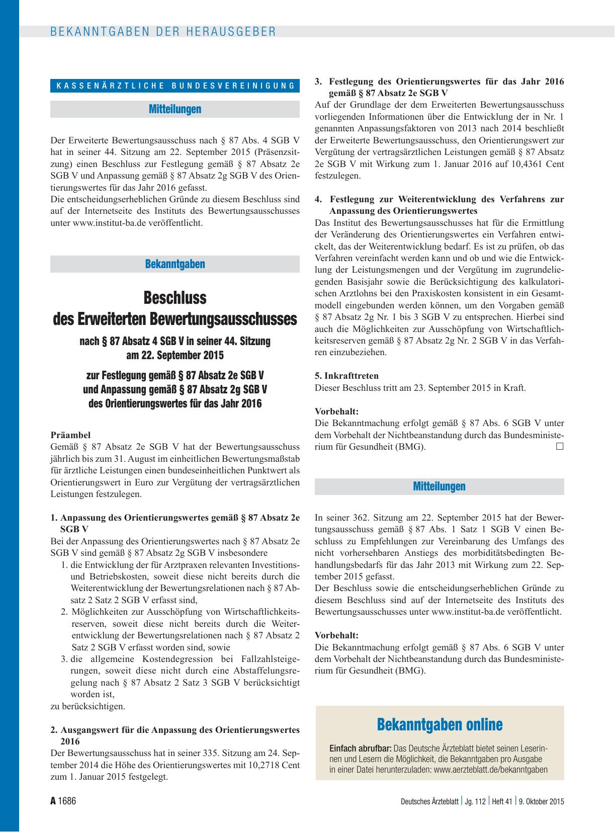 Vorschauseite 1: Mitteilungen