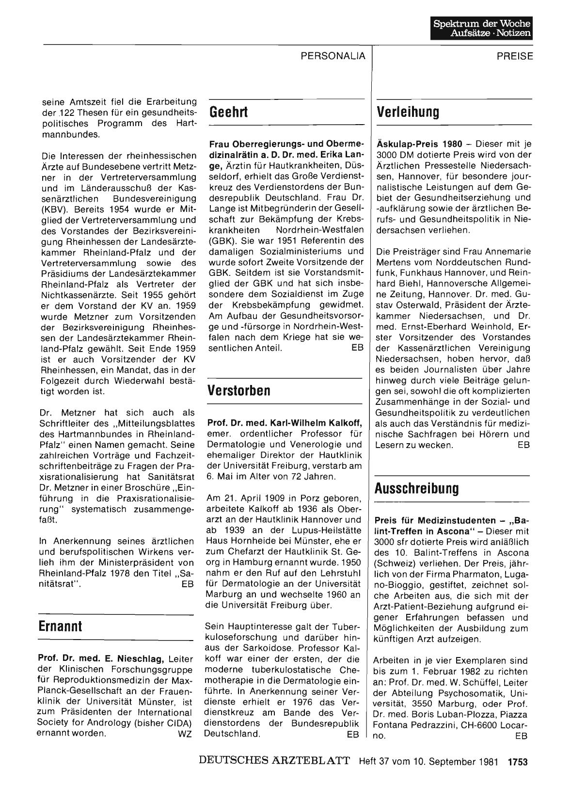 Vorschauseite 1: Verstorben
