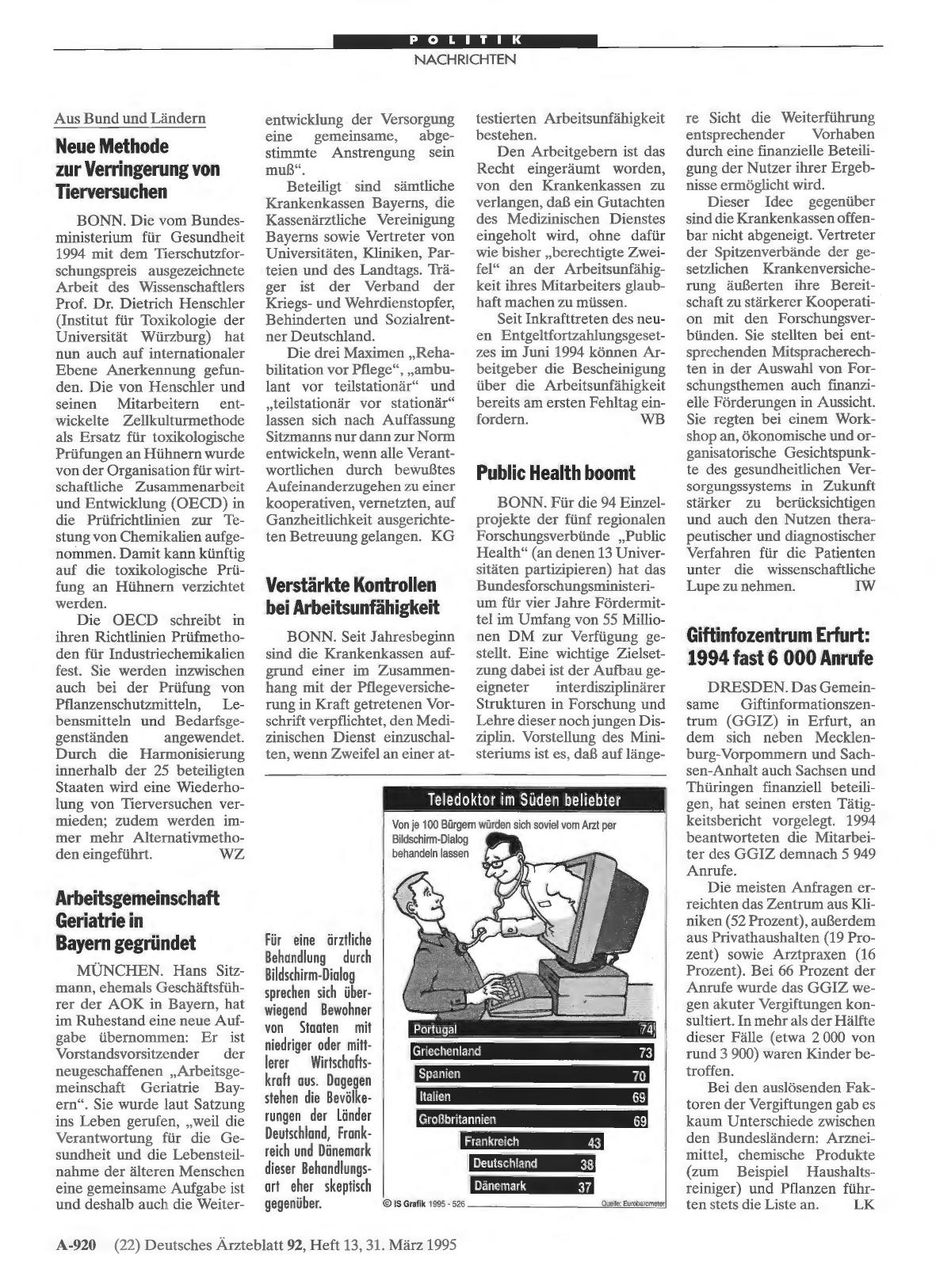 Vorschauseite 1: Verstärkte Kontrollen bei Arbeitsunfähigkeit