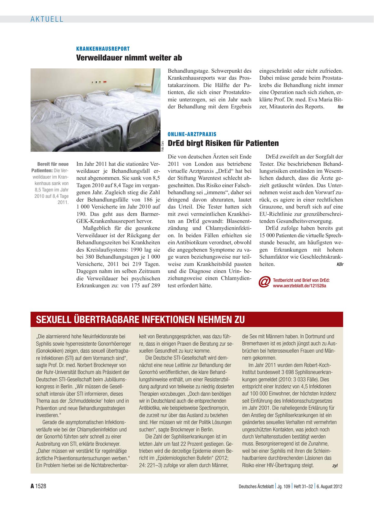 Vorschauseite 1: Online-Arztpraxis: DrEd birgt Risiken für Patienten