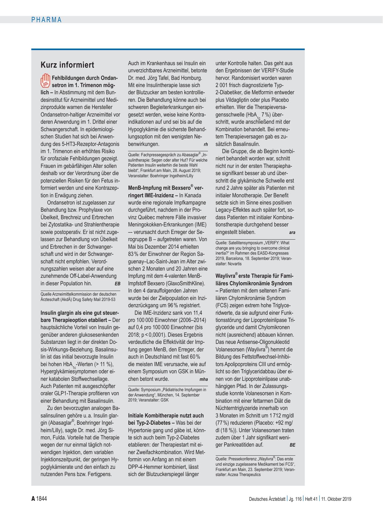 Vorschauseite 1: Kurz informiert
