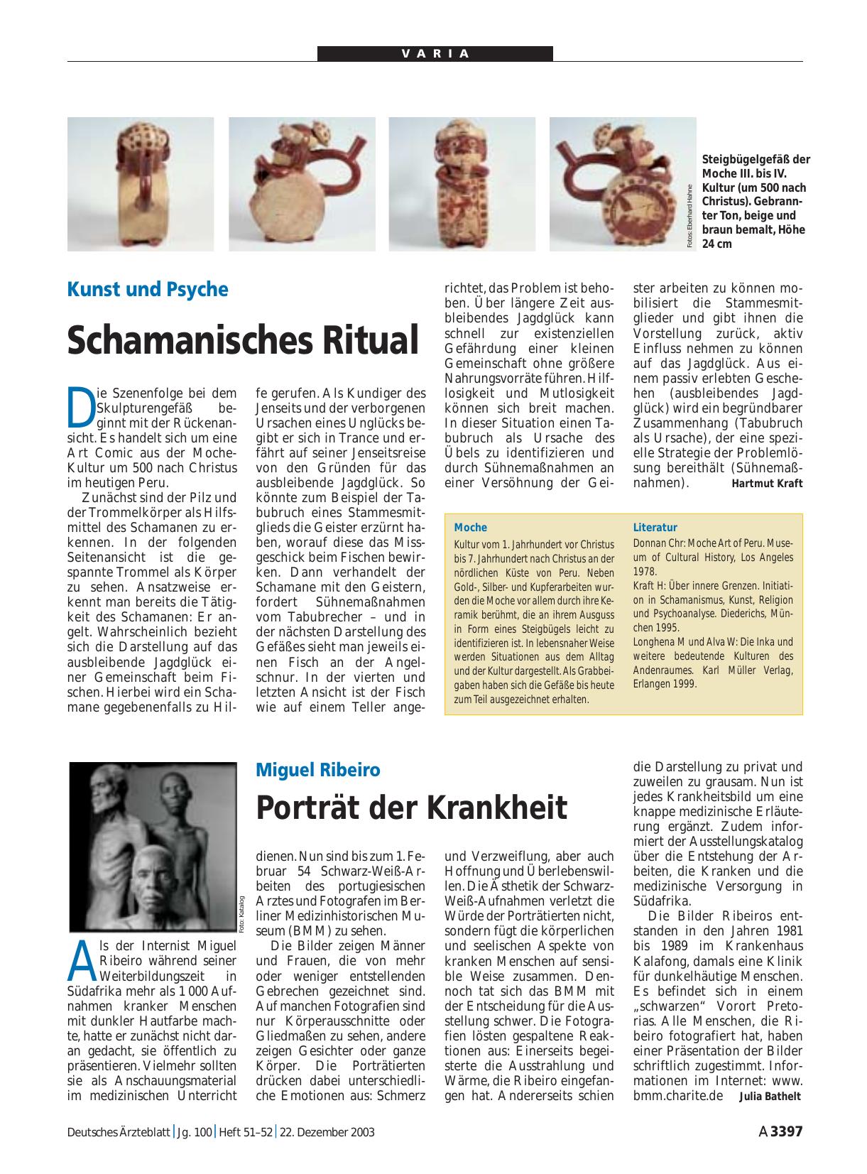 Vorschauseite 1: Kunst und Psyche: Schamanisches Ritual