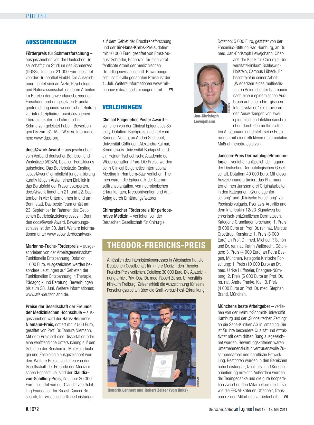 Vorschauseite 1: Ausschreibungen