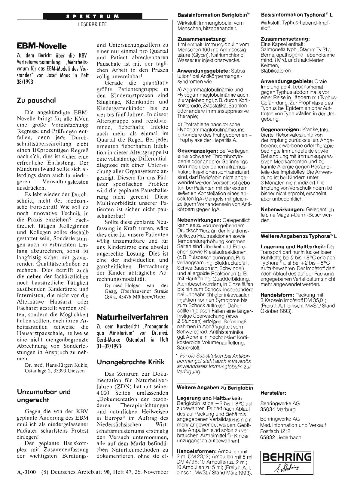 Vorschauseite 1: EBM-Novelle: Unzumutbar und ungerecht