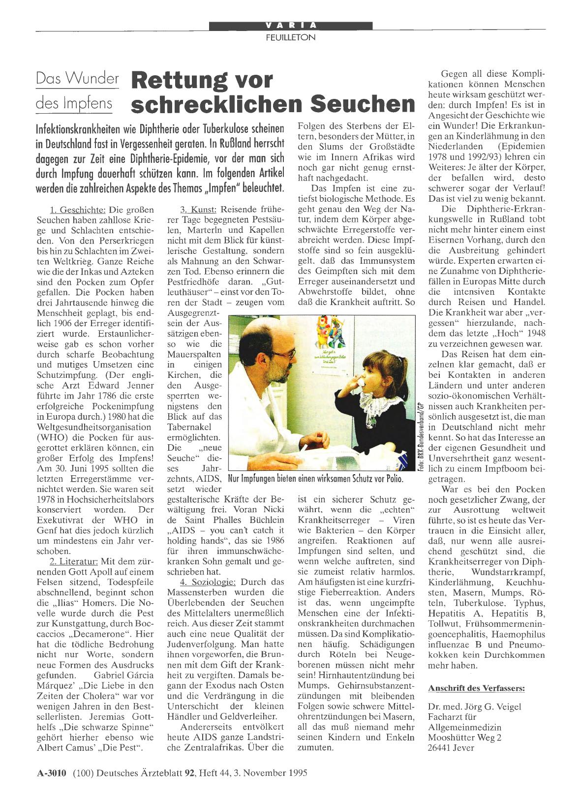 Vorschauseite 1: Das Wunder des Impfens: Rettung vor schrecklichen Seuchen