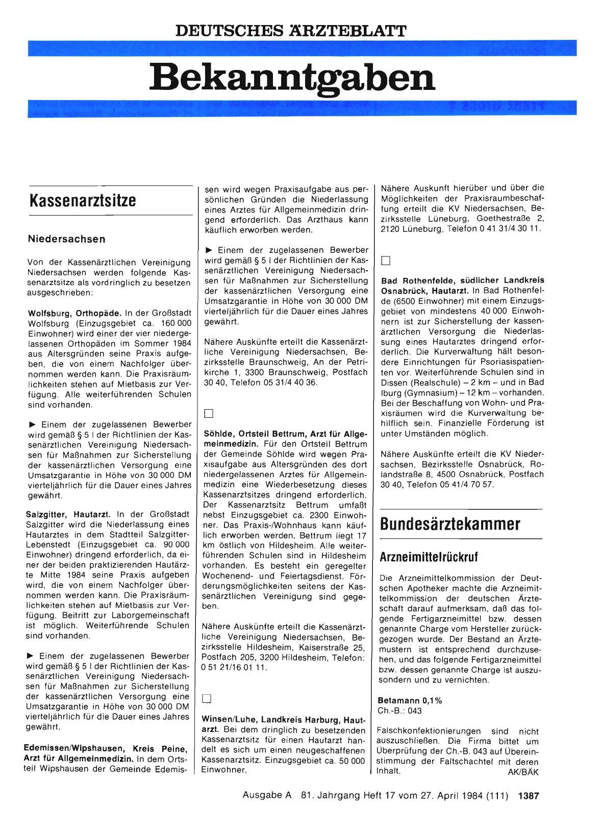 Vorschauseite 1: Arzneimittelrückruf