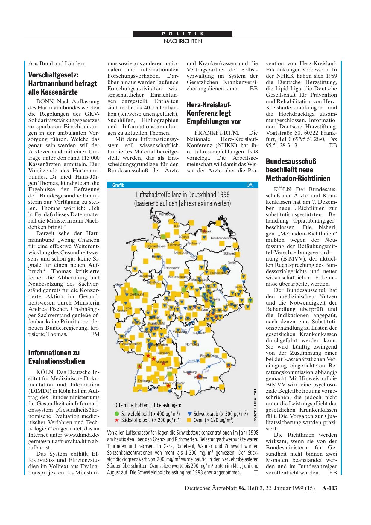 Vorschauseite 1: Vorschaltgesetz: Hartmannbund befragt alle Kassenärzte